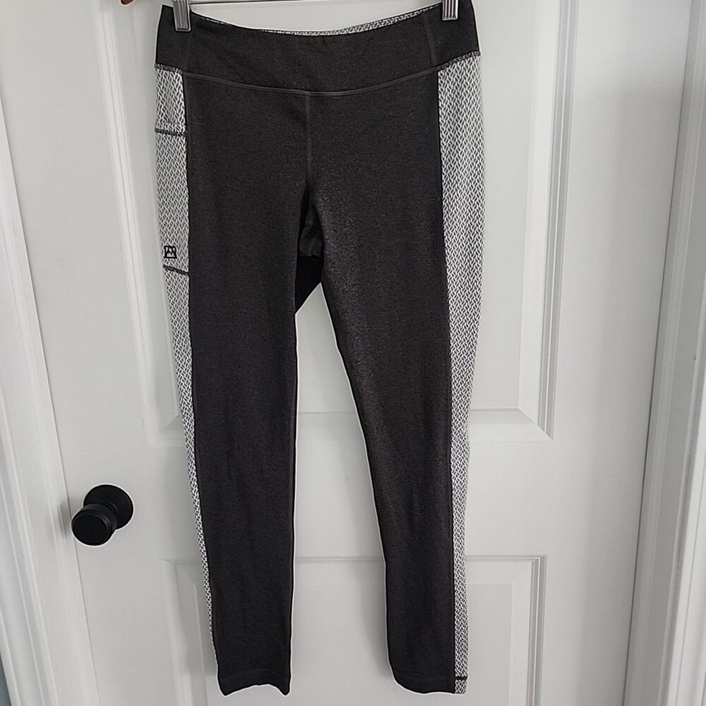 Avalanche Leggings Womens Size M Gray Side Pocket Stretch Full Length Outdoor